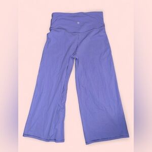 Athleta Elation Wide Crop Pant 3/4 Lavender Purple Women’s Size M